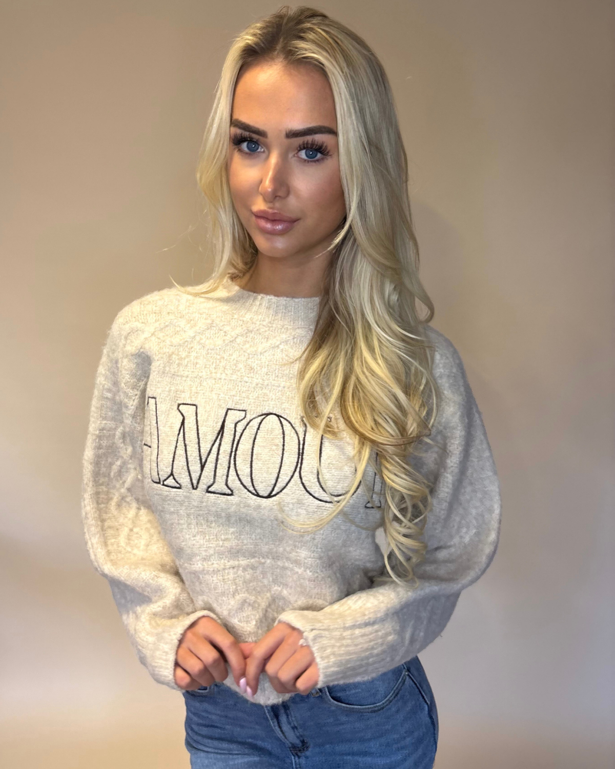 AMOUR SWEATER BEIGE