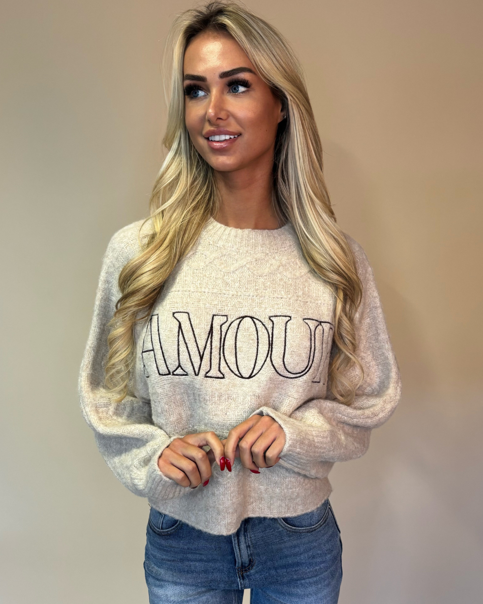 AMOUR SWEATER BEIGE